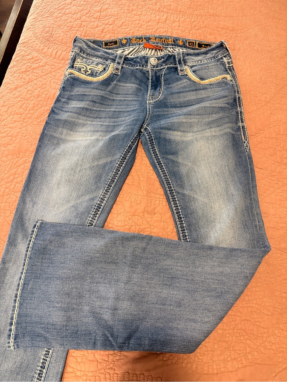 Rock Revival Women's Light Blue Bootcut Jeans